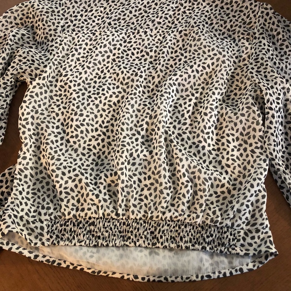 Abercrombie Long-Sleeve Wrap Chiffon Blouse - Picture 5 of 5